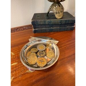 Vintage Fishing Change Dish • Coin Tray with‎ Fishing Pole Accent